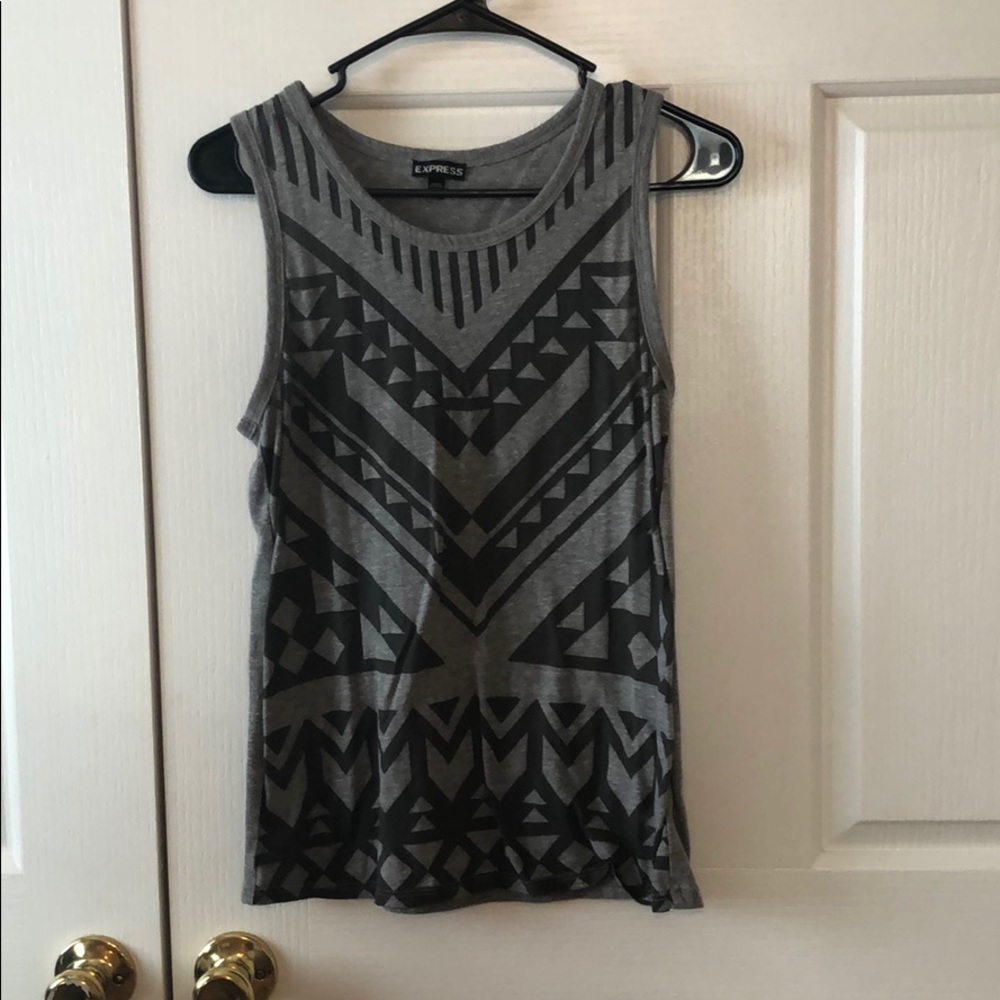 Aztec design sleeveless blouse